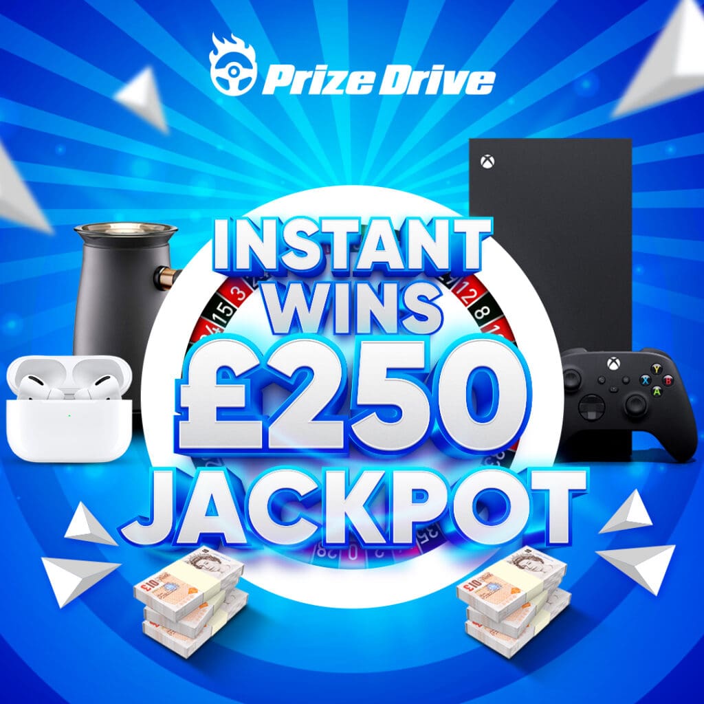 100 Cash/Tech Instant Wins + £250 End Prize!