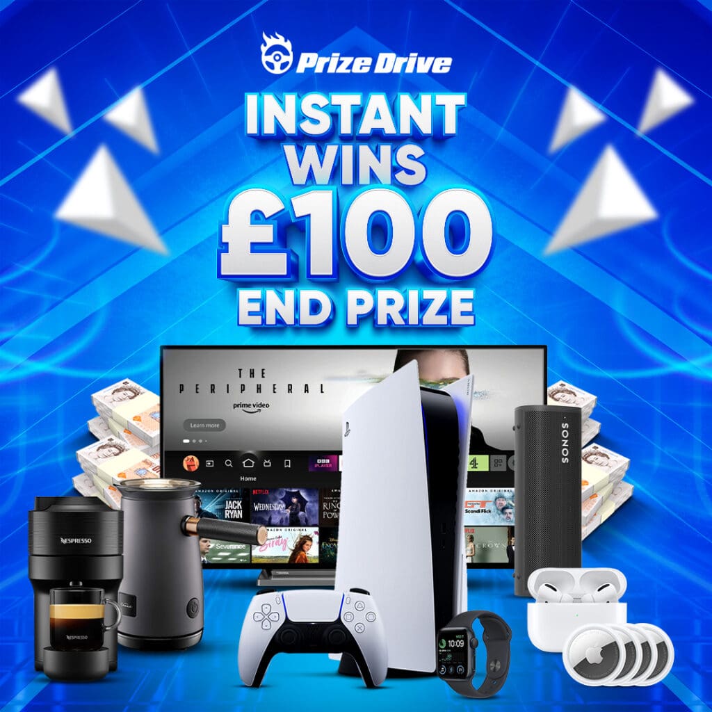 £100 Cash + Massive Tech Instant Wins