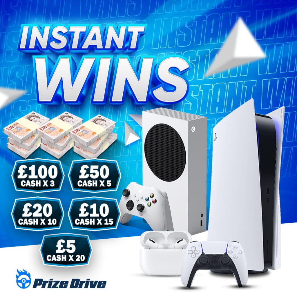 £100 End Prize + Massive Instant Wins