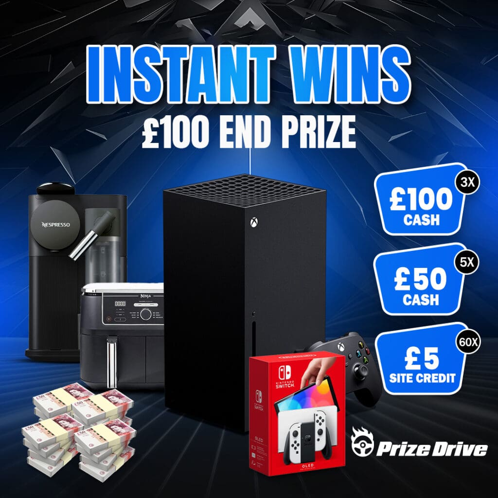 £2000+ Instant Wins And £100 End Prize